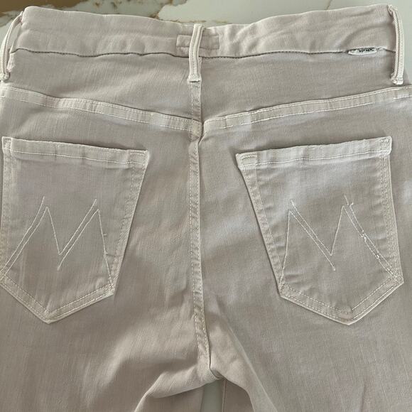 Mother Jeans Looker Dagger SZ26 Fray Ankle High Waisted Light Purple/Pink - Picture 5 of 11